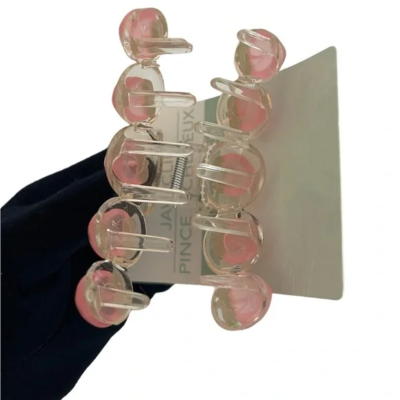 Sweet Peach Hair Claw Clip Women’s Crab Ponytail Clip Fashion Accessories - Picture 4 of 7